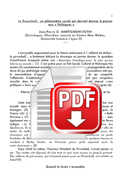 Pratiques, comportements, habitudes des joueurs qui jouent  des jeux d'argent sur Internet par Jean-Pierre MARTIGNONI