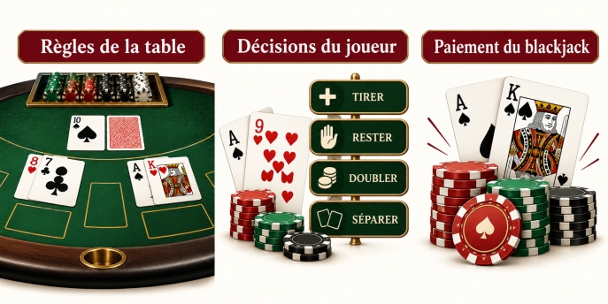 Facteurs qui influencent les probabilités et l’avantage du casino au blackjack