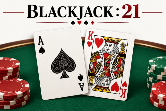 Blackjack naturel avec un as et une carte valant dix points