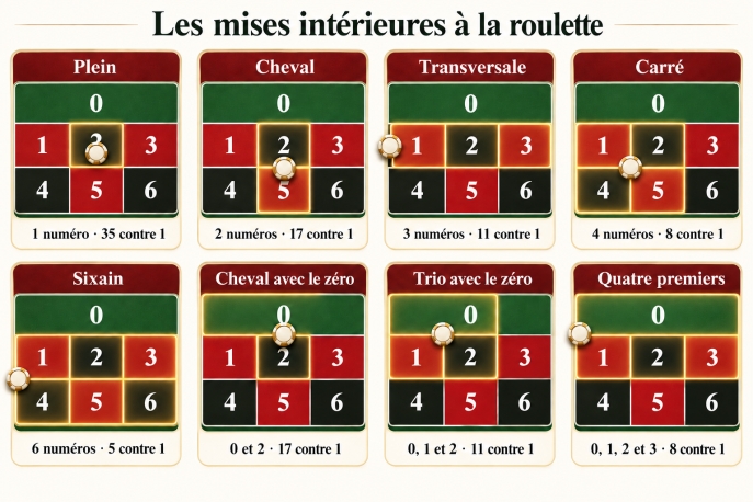 Les mises intérieures sur les numéros